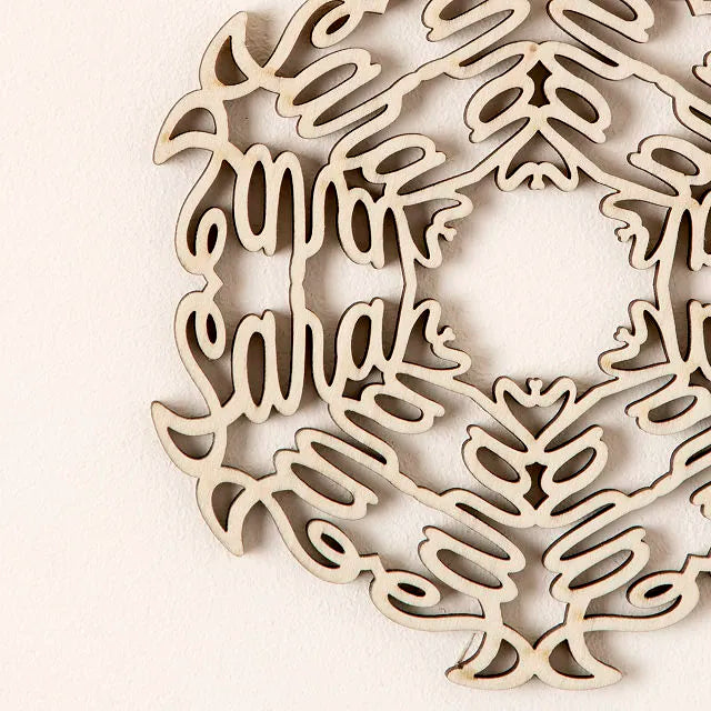 Your Name in a Snowflake Ornament