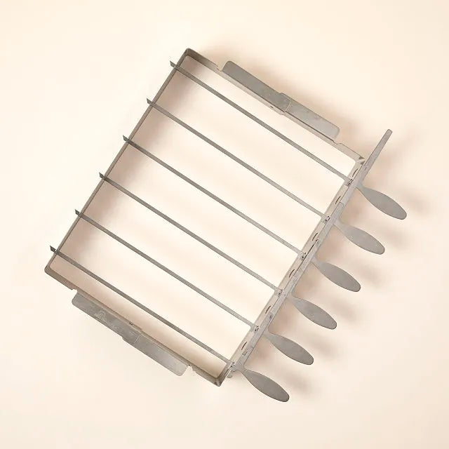 Easy-to-Flip BBQ Skewer Rack