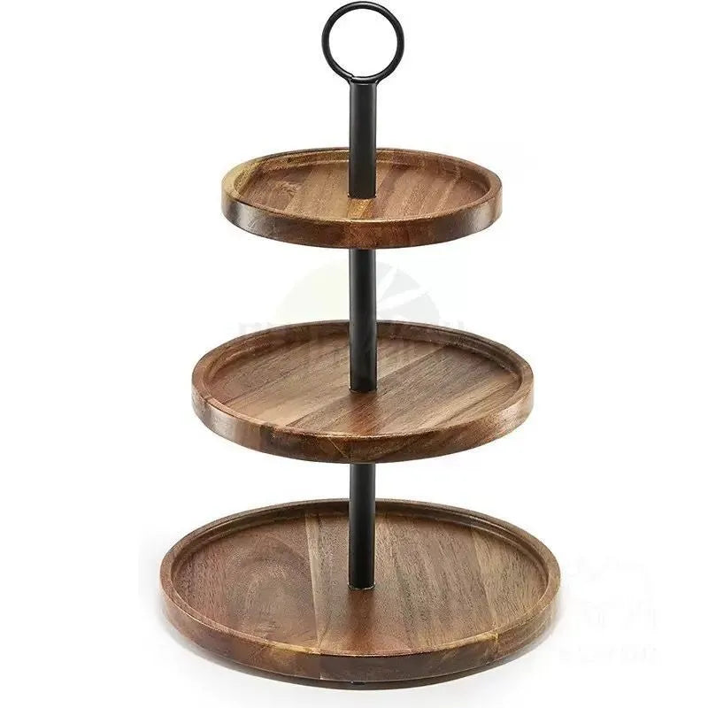 Wooden 3 Tier Plate