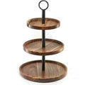Wooden 3 Tier Plate